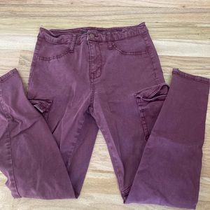 Mossimo Super Stretch Purple Jeans